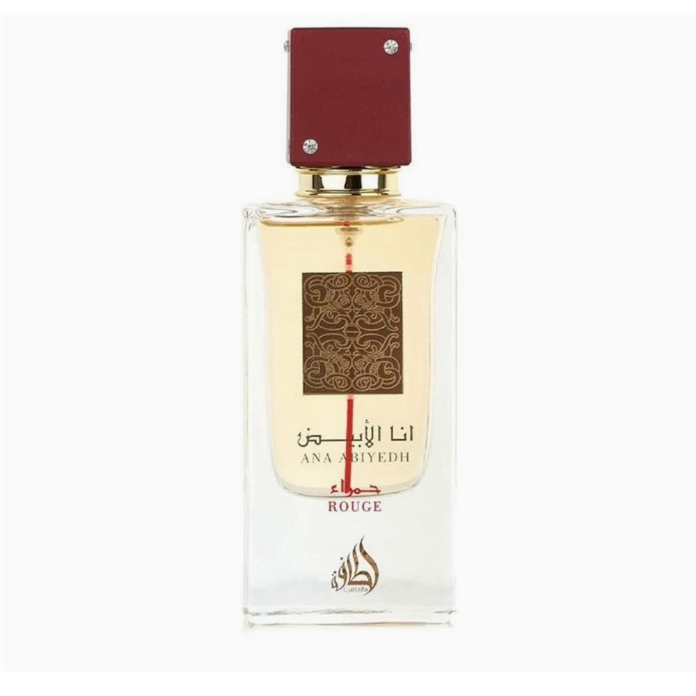 Lattafa Perfumes Ana Abiyedh Rouge for Unisex Eau de Parfum Spray, 2.0 Oz /60 ml